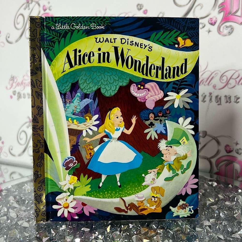 Disney's Alice in Wonderland Little Golden Book reading story time